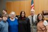 Judge Abbott with her family