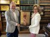 Outgoing CCA Presiding Judge Camille McMullen Passes the Infinity/Eternity Plaque to Newly Elected CCA Presiding Judge Robert Wedemeyer