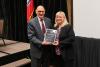 Judge Sherry Paty with award plaque